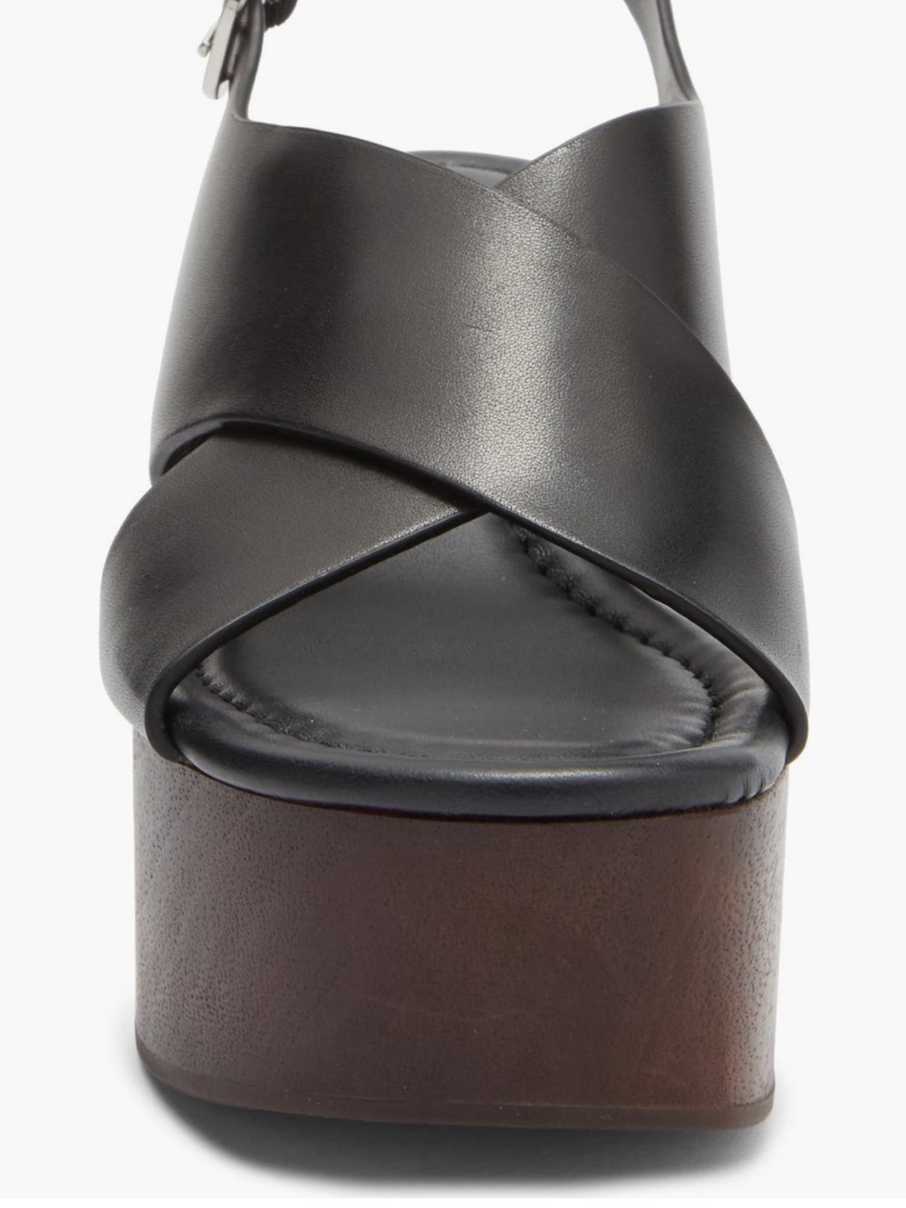 PAIGE Reid Slingback Platform Sandal Black & Brown - Picture 4 of 5